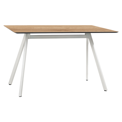 Tisch Papatya Tower 209 139x79x75 weiße Beine, rustikale Tischplatte 3120M