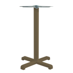 Papatya Plus Tischfuß 48x48x73 cm Matt-grau-braun