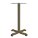 Papatya Plus Tischfuß 63x63x73 cm Matt-grau-braun