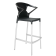 Papatya Ego-K Barhocker schwarzer Stuhlsitz, Oberteil Schwarz 
