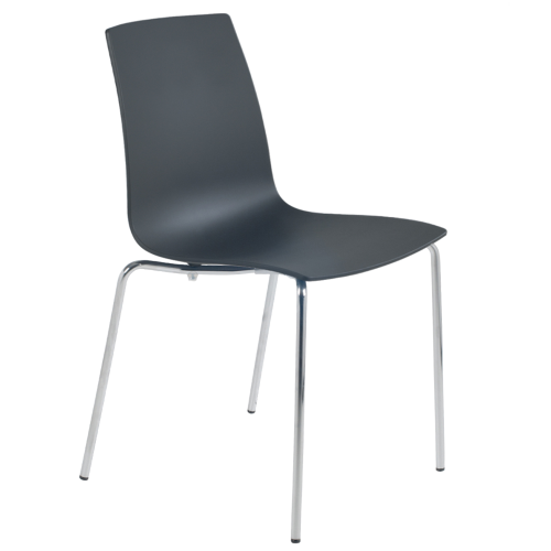 Stuhl Papatya X-Treme S Pro anthrazitgrau, Sesselbeine chrome