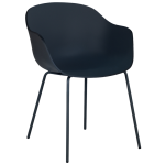 Stuhl Papatya Globe-K ML ist schwarz, Beine sind schwarz Stuhl Papatya Globe-K ML ist schwarz, Beine sind schwarz