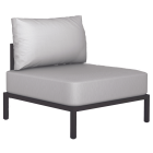 Sofa Papatya Slim Stripe Hauptmodul (A) wenge, Stoff beige