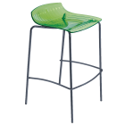 Barhocker Papatya X-Treme BSS grün transparent, Beine anthrazit