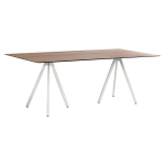 Tisch Papatya Tower 210 179x89x75 weiße Beine, rustikale Tischplatte 3120M