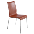 Stuhl Papatya ICON SD braunes Kunstleder