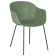 Stuhl Papatya Globe-K ML aus grünem Reseda, anthrazitfarbene Beine