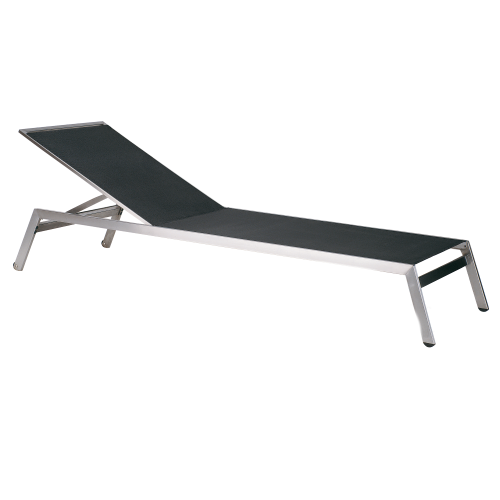 Papatya Zen Sonnenliege Anthrazit Webstoff (Stahl)