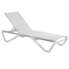 Papatya Wave Sonnenliege weiß 01, Material weiß 5001