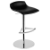 Barhocker Papatya X-Treme BD Platte Kunstleder schwarz, Chrombein höhenverstellbar