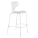 Barstuhl Papatya Yugo-S Bar weißer Sitz, weiße Metallbeine