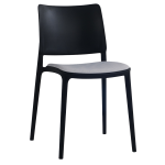 Stuhl mit Sitzkissen Joy-S schwarz Gewebe MAG-6022 Stuhl mit Sitzkissen Joy-S schwarz Gewebe MAG-6022