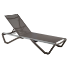 Papatya Wave Sonnenliege grau-braun 61, Material braun 50070