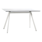 Tisch Papatya Tower 209 119x69x75 weiße Beine, weiße Tischplatte 1050M