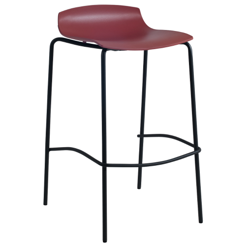 Barhocker Papatya X-Treme BSS Pro roter Backstein, schwarze Beine