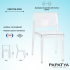 Papatya Gyza Stuhl transparent