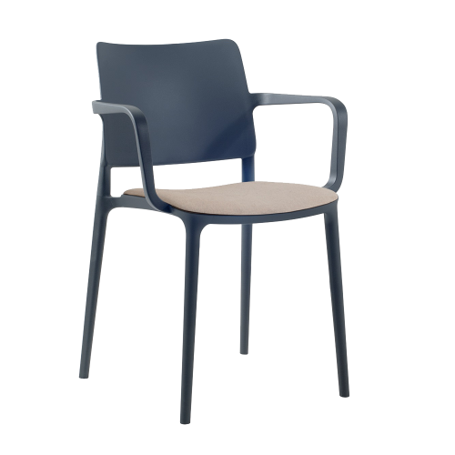 Sessel mit Sesselkissen Joy-K anthrazitgrau Era Gewebe 12892