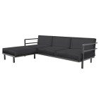 Sofa Papatya Loca LS 3+1 anthrazit, Stoff anthrazit