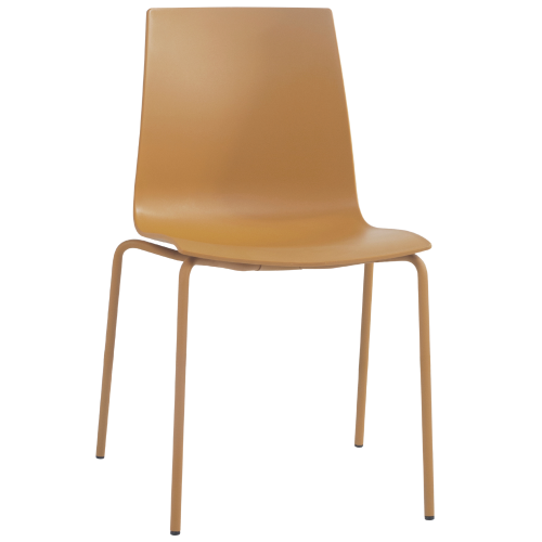 Stuhl Papatya X-Treme S Pro ist gelb, die Beine sind dunkelgelb