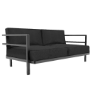 Papatya Loca Sofa LS02 Korpus anthrazitgrau / Webstoff EDEN ANT_00555