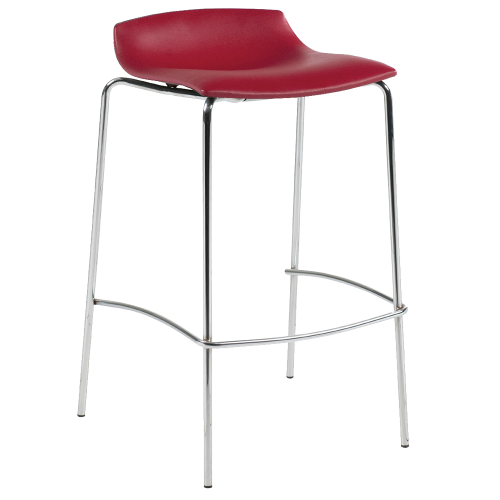 Barhocker Papatya X-Treme BSSD Platte dunkelrotes Kunstleder