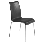 Stuhl Papatya ICON SD schwarzes Kunstleder
