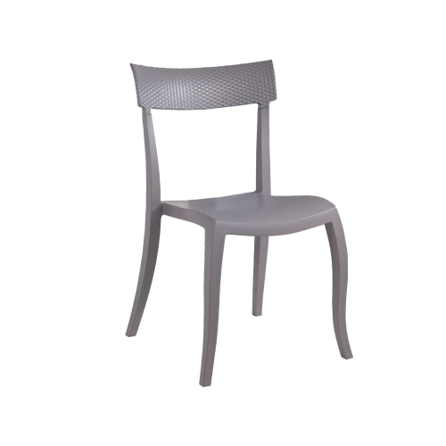 Papatya Hera-S Stuhl P RATTAN dunkelgrau