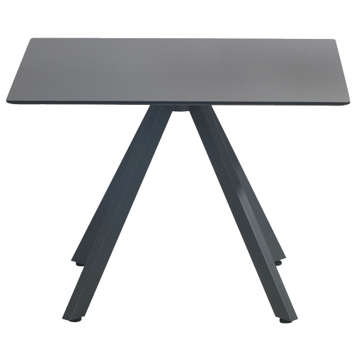 Tisch Papatya Tower 208 59x59x50 schwarze Beine, schwarze Tischplatte 1049M