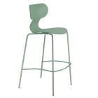 Barstuhl Papatya Yugo-S Bar grüner Sitz, grüne Metallbeine