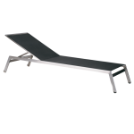 Papatya Zen Sonnenliege Anthrazit Webstoff (Stahl)