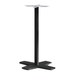 Papatya Oxo Tischfuß 45x45x110 cm Elektrophoretische Abscheidung Matt-Schwarz