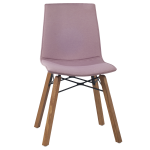 Stuhl Papatya X-TREME SD Wox IROKO, rosa Stoffplatte, Irokoholzbeine Stuhl Papatya X-TREME SD Wox IROKO, rosa Stoffplatte, Irokoholzbeine