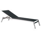 Papatya Zen Sonnenliege Anthrazit Webstoff (Stahl)