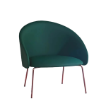 Sessel Papatya Glera-K Lounge grünes Kunstleder, Beine aus gebürstetem Messing Sessel Papatya Glera-K Lounge grünes Kunstleder, Beine aus gebürstetem Messing