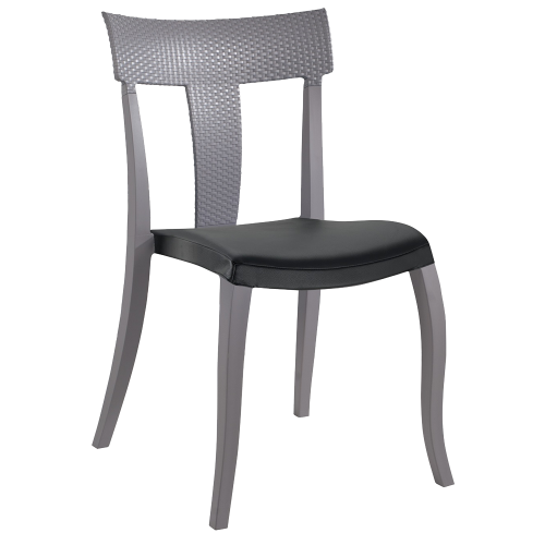 Stuhlkissen Xsera, Hera-S, Opera-S, Trio, Toro (Preis ist pro Kissen) Stamskin schwarzes Gewebe 002.