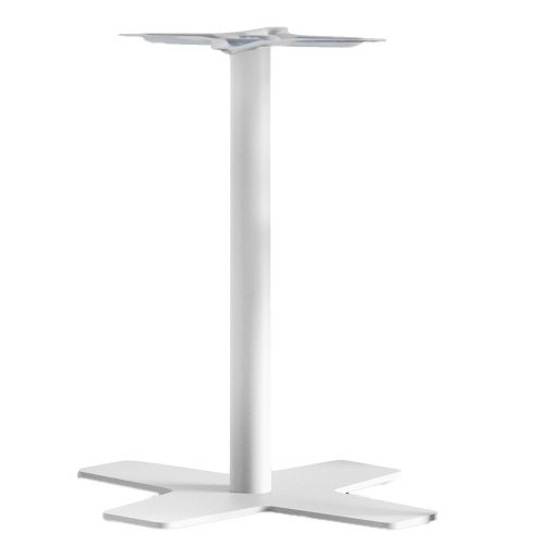 Papatya Oxo II Tischfuß 60x60x73 cm Elektrophoretische Abscheidung Matt-weiß