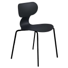 Papatya Yugo-S Stuhl Schwarz , Sesselbeine Elektrophoretische Abscheidung Schwarz 