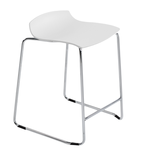 Papatya X-Treme Sled Barhocker weiß 