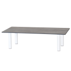 Tisch Papatya Breeze 60x110x30 cm weiß, Zementtischplatte
