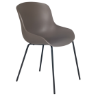 Stuhl Papatya Globe-S ML ist graubraun, die Beine sind schwarz