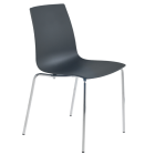 Stuhl Papatya X-Treme S Pro anthrazitgrau, Sesselbeine chrome