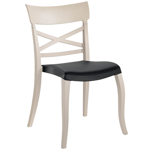 Stuhlkissen Xsera, Hera-S, Opera-S, Trio, Toro (Preis ist pro Kissen) Stamskin schwarzes Gewebe 002