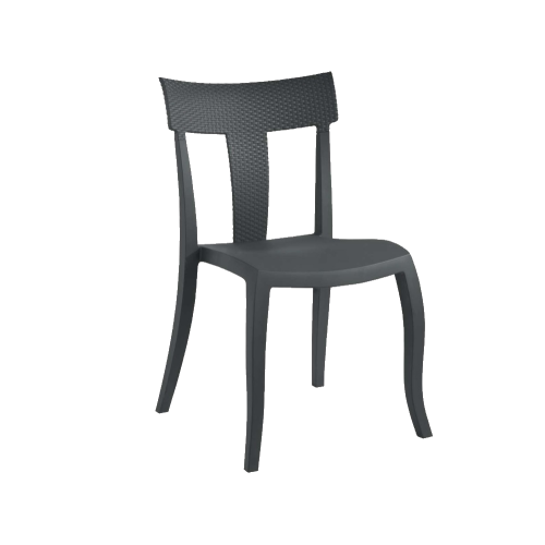 Papatya TORO-S Stuhl RATTAN anthrazitgrau