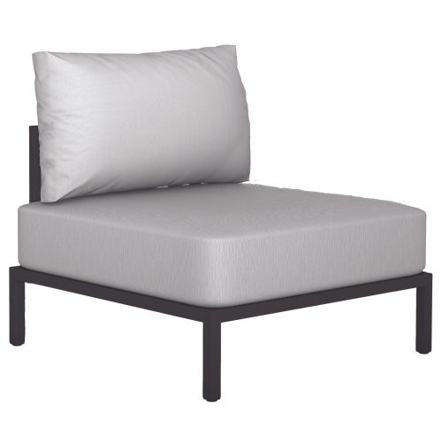 Sofa Papatya Slim Stripe Hauptmodul (A) wenge, Stoff beige