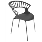 Papatya Tiara Sessel anthrazitgrau, Basis anthrazitgrau