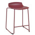 Barhocker Papatya X-Treme Sled Pro Backsteinrot, schwarze Beine