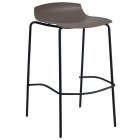 Barhocker Papatya X-Treme BSS Pro ist graubraun, Beine sind schwarz