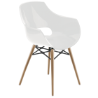 Papatya Opal Sessel-Wox weiß, Material Buchenholz