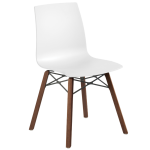 Papatya X-Treme S Wox Pro Iroko-Stuhl, mattweiß, Beine aus Iroko-Holz Papatya X-Treme S Wox Pro Iroko-Stuhl, mattweiß, Beine aus Iroko-Holz