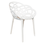 Papatya Flora Sessel weißer Stuhlsitz, Unterteil weiß Papatya Flora Sessel weißer Stuhlsitz, Unterteil weiß